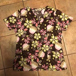 XS scrub top
